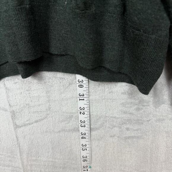 Orvis Mens 100% Merino Wool Sweater Green V-Neck Pullover Long Sleeve Size XXL - Picture 7 of 8